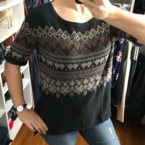 Peruvian Connection Aztec print Pina Cotton Top